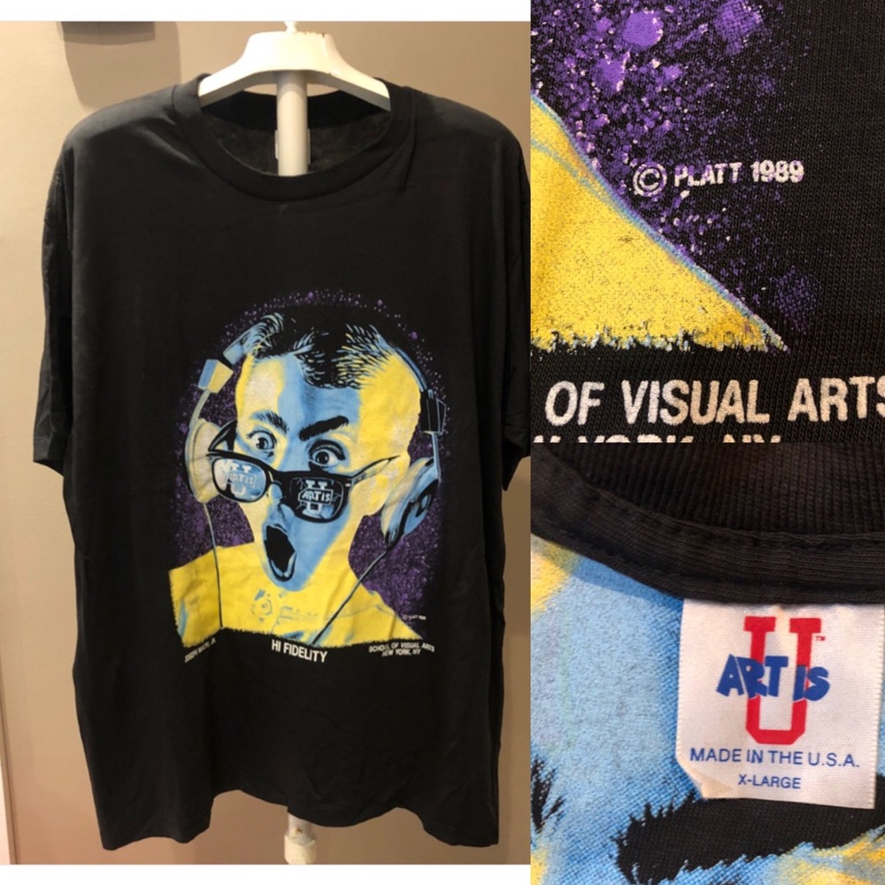 Vtg 89 School Of Visual Arts Nyc Tee